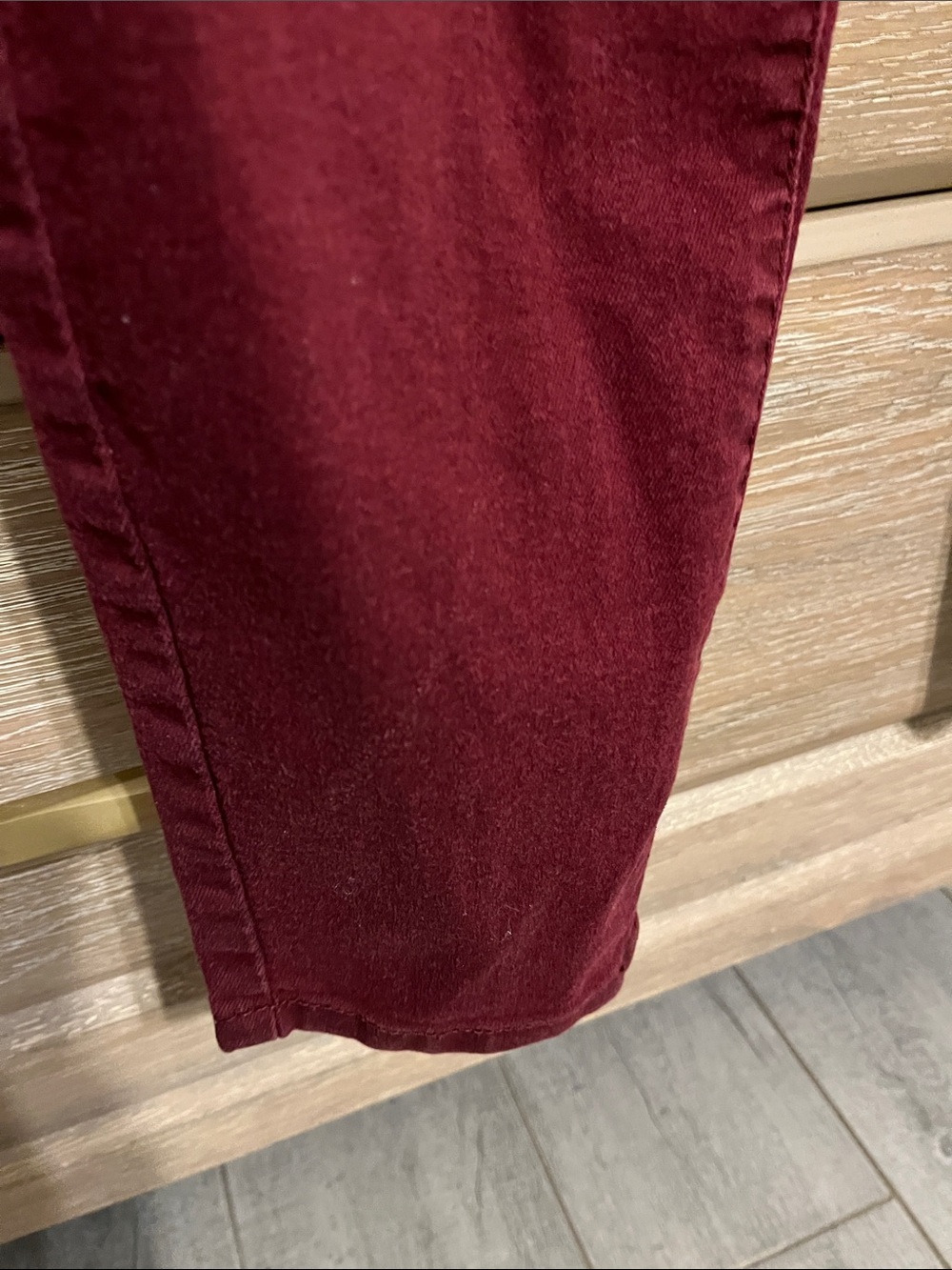 d. jeans Women's Deep Burgundy Skinny Jeans Size 6 - Picture 3 of 5